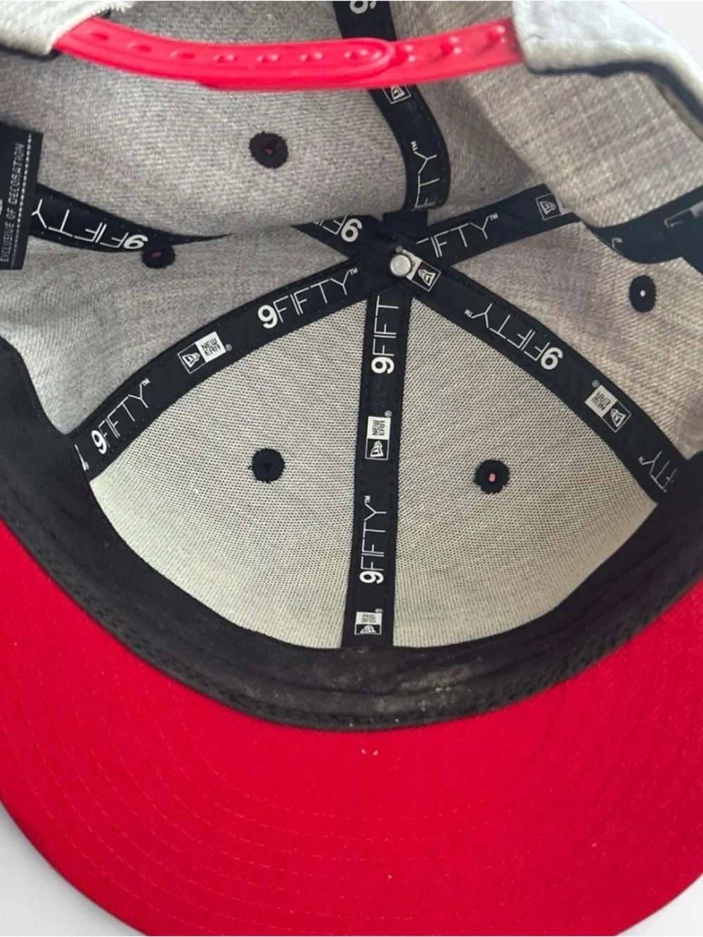 New Era Houston Rockets Gray Red Gold Snapback Hat